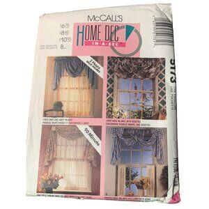 McCall's Home Dec In-A-Sec Window Valance Patterns #5173 uncut